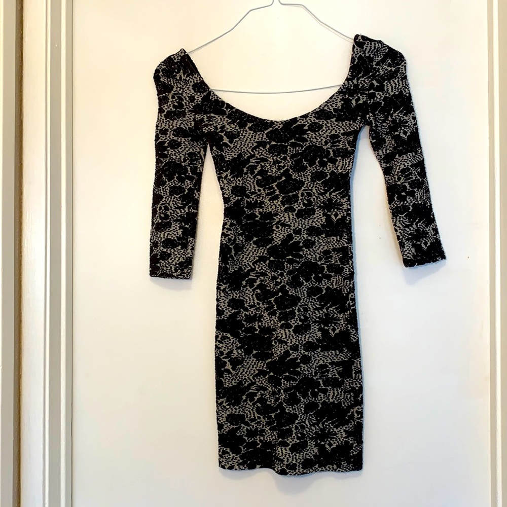 Mini long sleeve dress